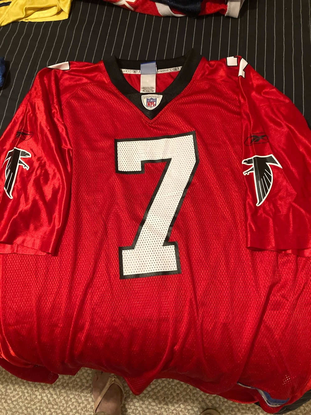 Reebok Red Atlanta Falcons #7 Men's Football Jersey
